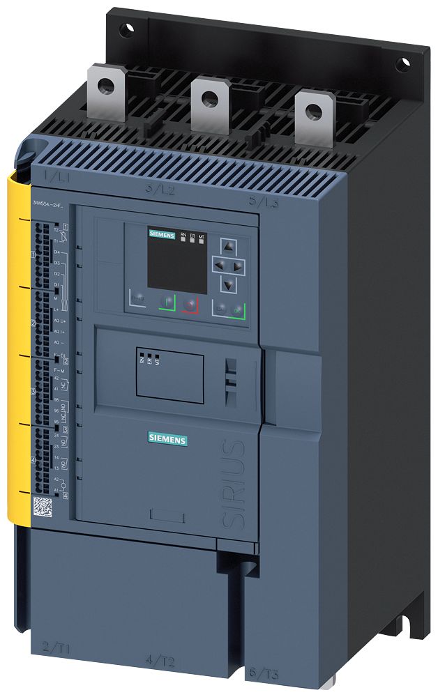 Siemens 3RW55 480V ac, 110 kW, 3 Phase Soft Starter, IP20, IP00