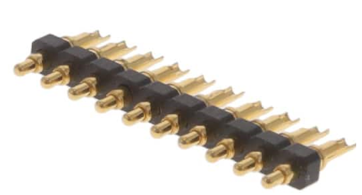 TieDex UK Straight Through Hole PCB Connector, 10 Contact(s), 2.54 mm Pitch, 1 Row, Unshrouded