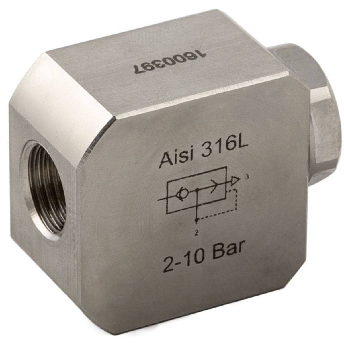 TieDex UK Quick Exhaust Valve x 25 bar A: Threaded B: Threaded 3/8 in