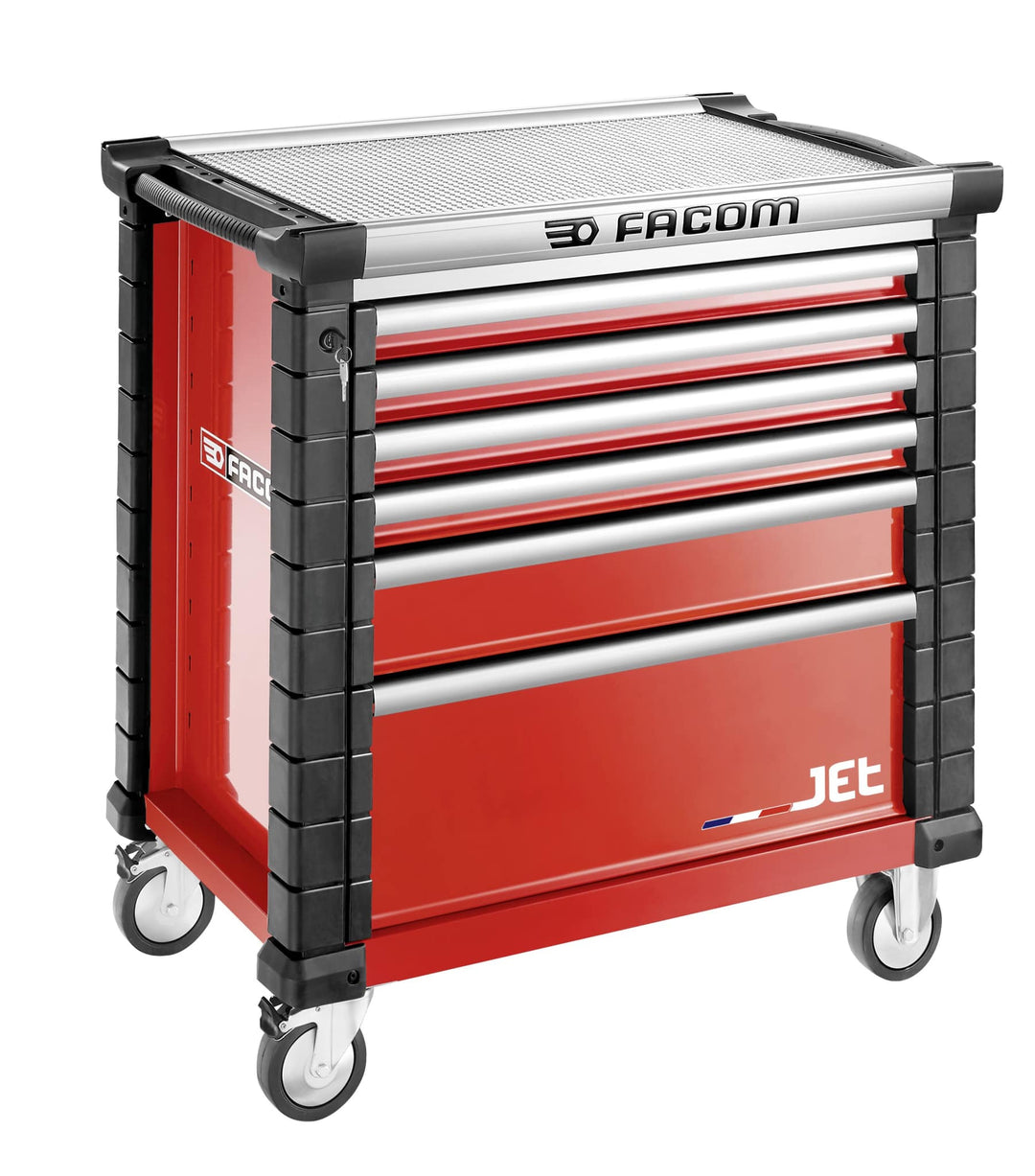 Facom 6 Drawer Wheeled Roller Cabinet, Steel
