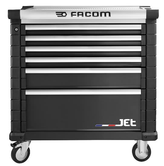 Facom 6 Drawer Wheeled Roller Cabinet, Steel