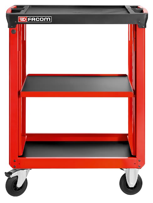Facom 3 Polypropylene Swivel Trolley, 460 mm, 560 mm
