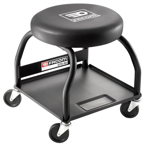 Facom 1 Tread Polyvinyl Chloride Mobile Stool 1.01m Platform Height