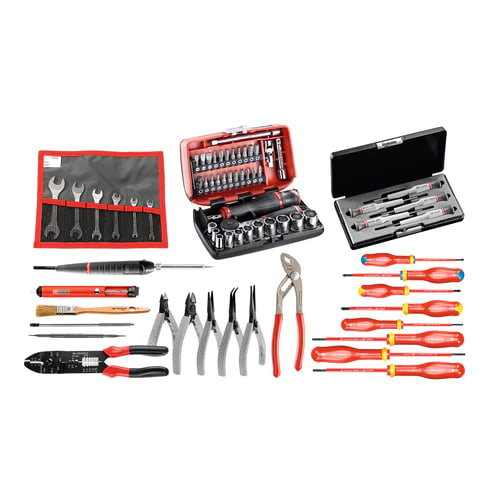 Facom 69 Piece Electrician Tool Kit with Box