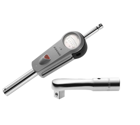 Facom Dial Torque Wrench, 500 To 2500 Nm, 1 in Drive, Square Drive, 724mm Overall