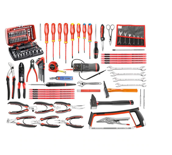 Facom 101 Piece Electrician Tool Kit with Box