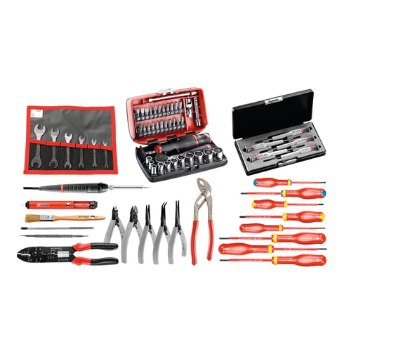 Facom 69 Piece Electrician Tool Kit with Box