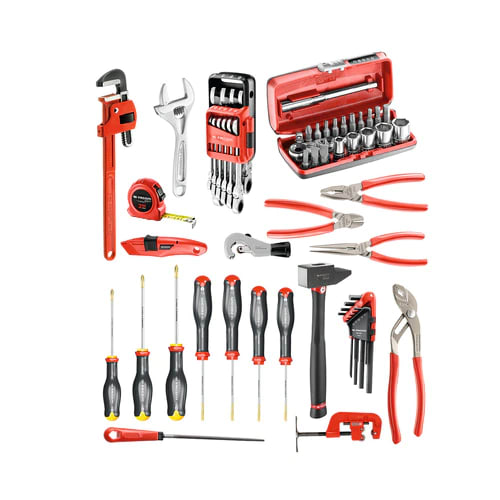 Facom 67 Piece Plumber Tool Kit with Foam Inlay