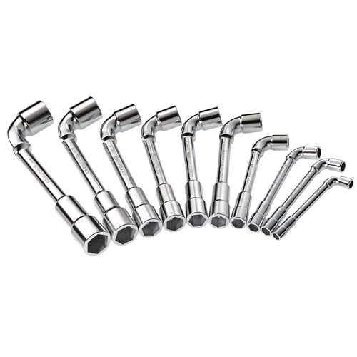 Facom Hexagon Tubular Box Spanner, 22 Pieces, 9 to 32 mm Tip