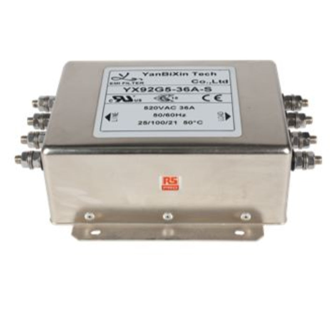 TieDex UK 36 A 520V ac 50Hz, 60 Hz, Chassis Mount Power Line Filter, Screw 3 Phase