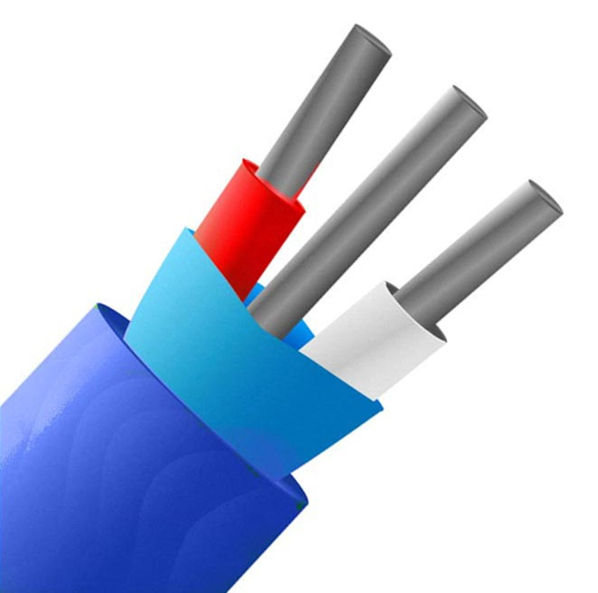 TieDex UK Type K Thermocouple Cable/Wire, Unscreened 200 m, Polyvinyl Chloride Insulation, 105 °C Max, 7 x 0.2 mm Strands