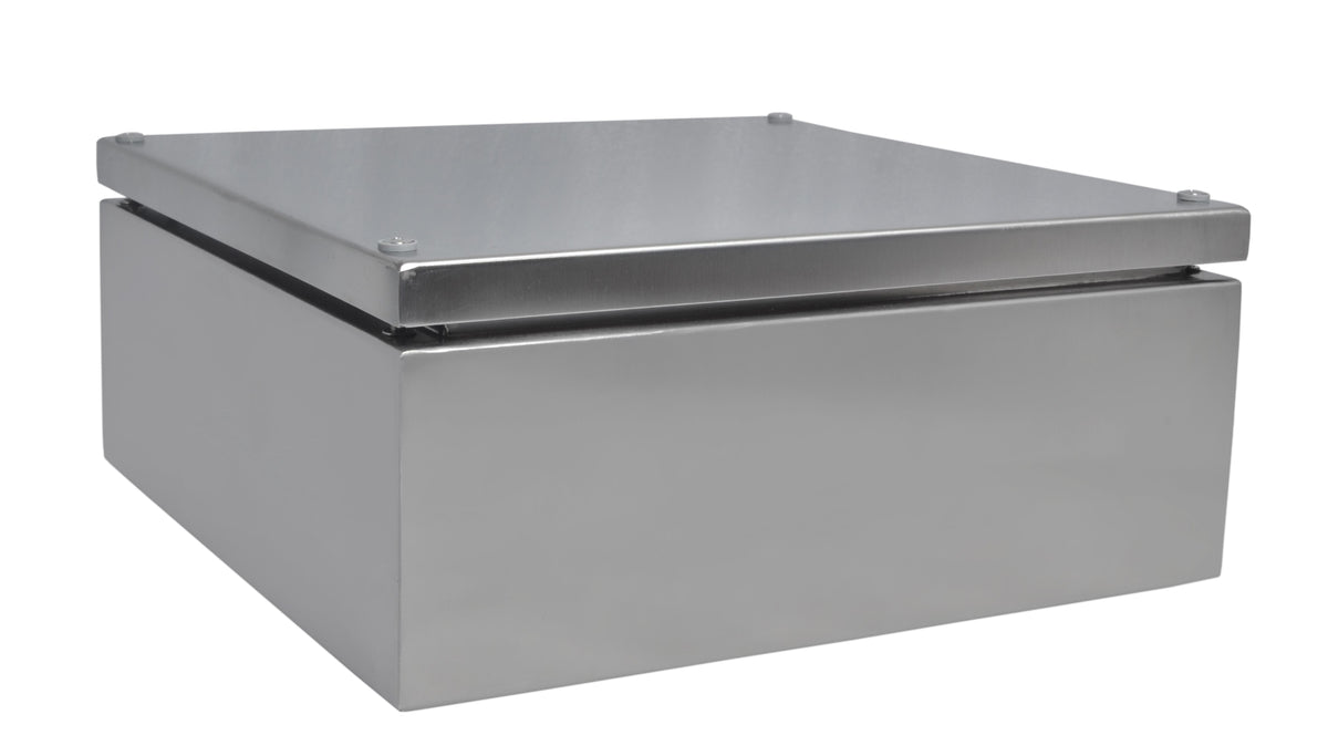 TieDex UK 304 Stainless Steel Enclosure, IP66, 300 mm x 300 mm x 121 mm