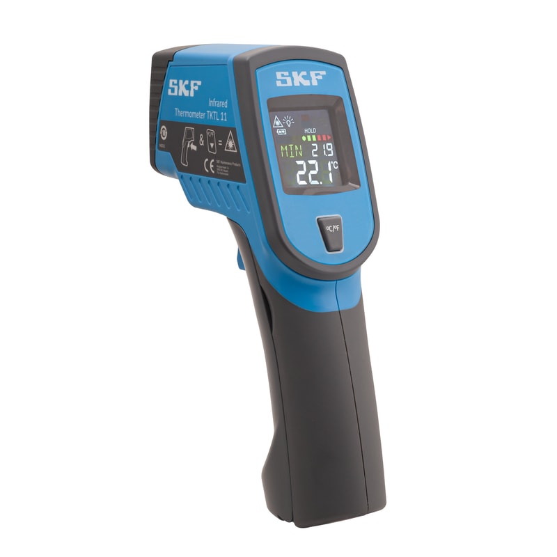 SKF TKTL 11 Infrared Thermometer, -60 °C Min, +625 °C Max, 2 °C Accuracy, Fahrenheit, °C, F Measurements_TKTL 11