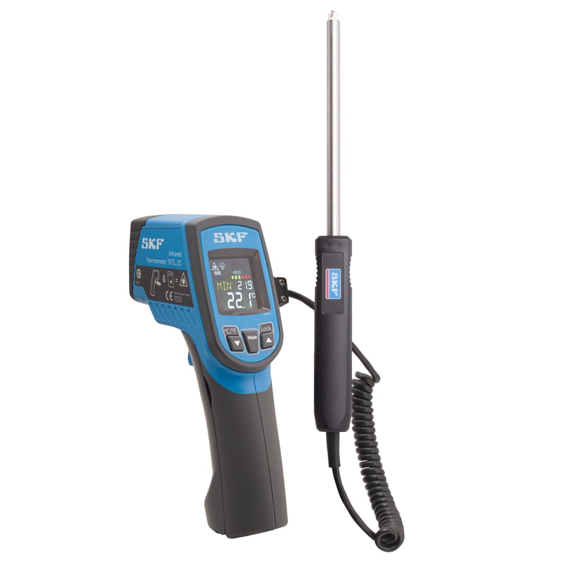 SKF TKTL 21 Infrared Thermometer, -64 °C Min, 1400 °C Max, 2 °C Accuracy, Fahrenheit, Centigrade Measurements_TKTL 21