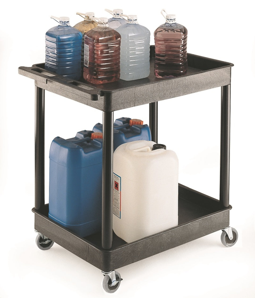 TieDex UK 2 Polyethylene Swivel Trolley, 175 kg Load