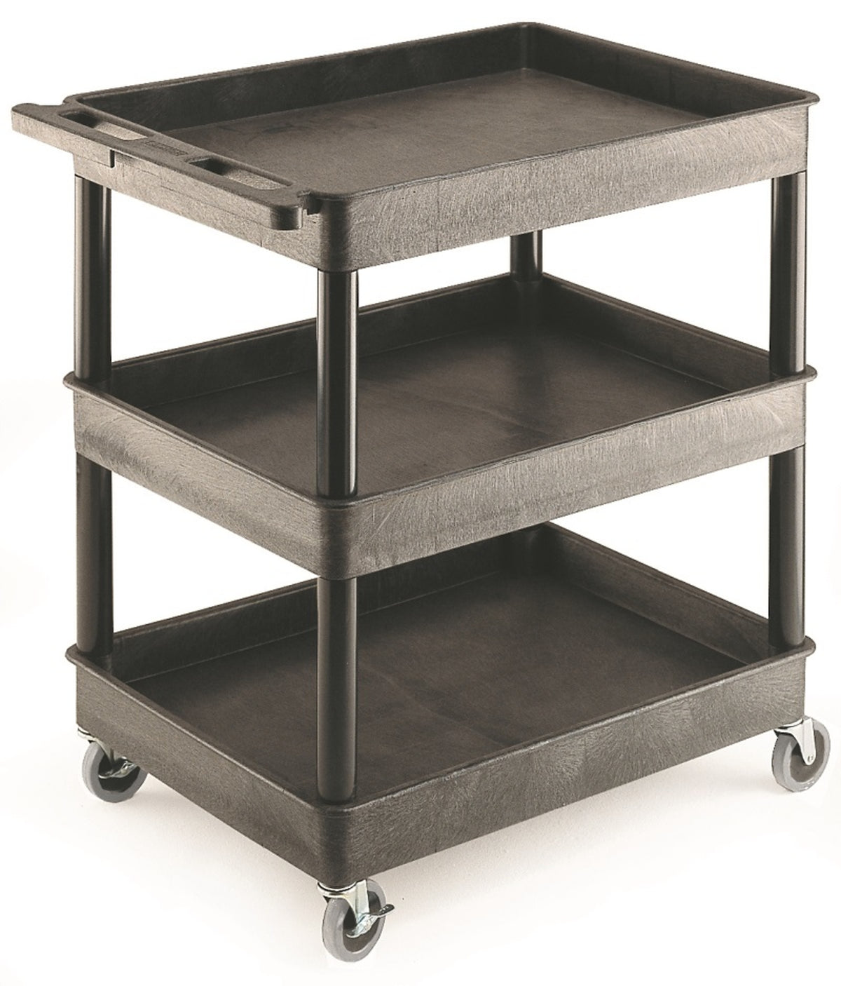 TieDex UK 3 Polyethylene Swivel Trolley, 175 kg Load