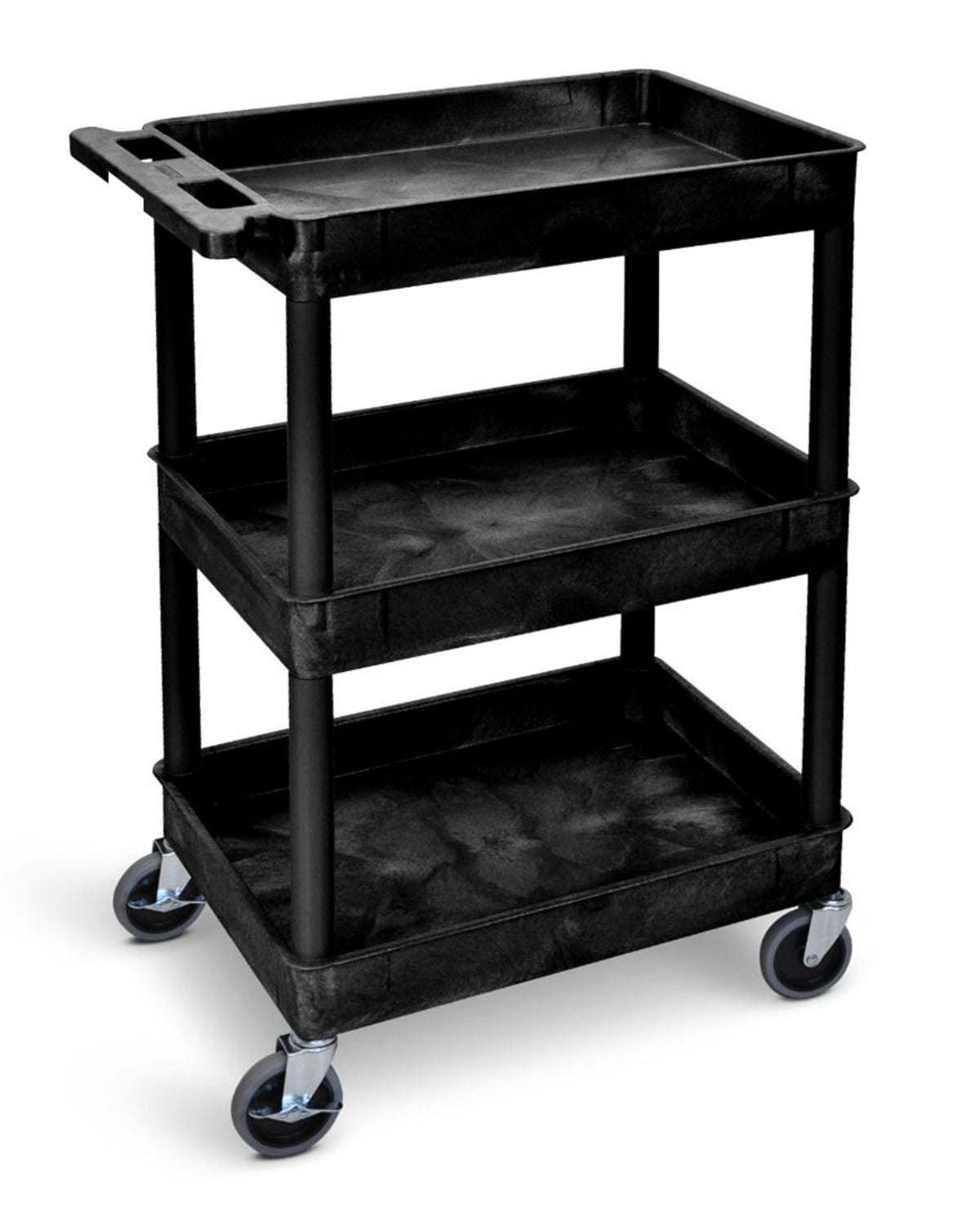 TieDex UK 3 Polyethylene Swivel Trolley, 150 kg Load