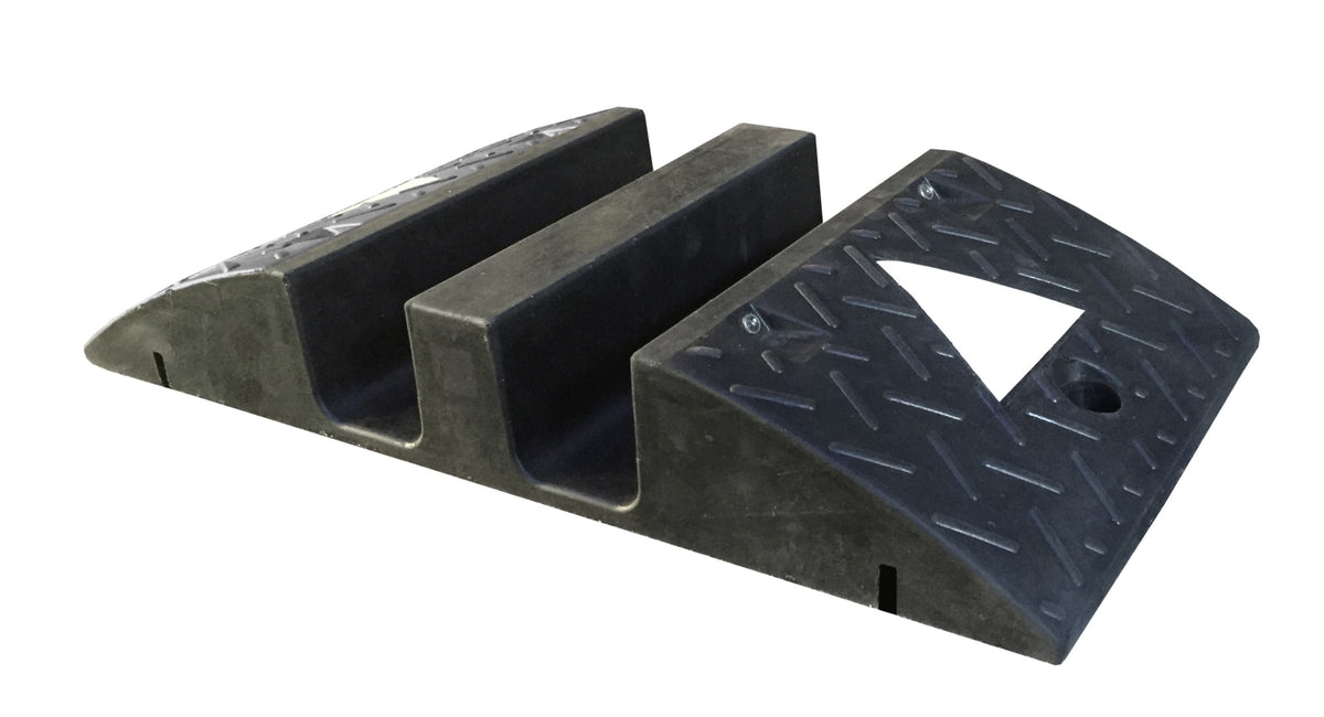TieDex UK 1 m Black, White Cable Cover in Rubber