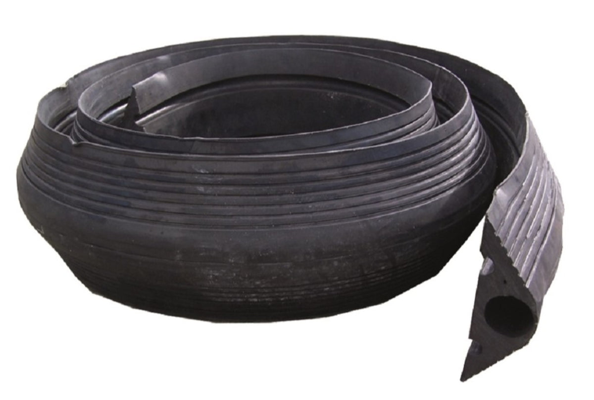 TieDex UK 4 m Black Cable Cover in Rubber, 40 mm ID
