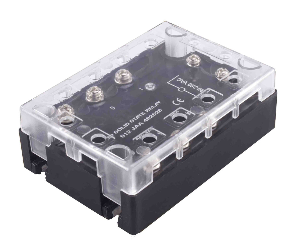 TieDex UK Solid State Relay, 50 A Load, Panel Mount, 480 Vrms Load, 32V dc Control