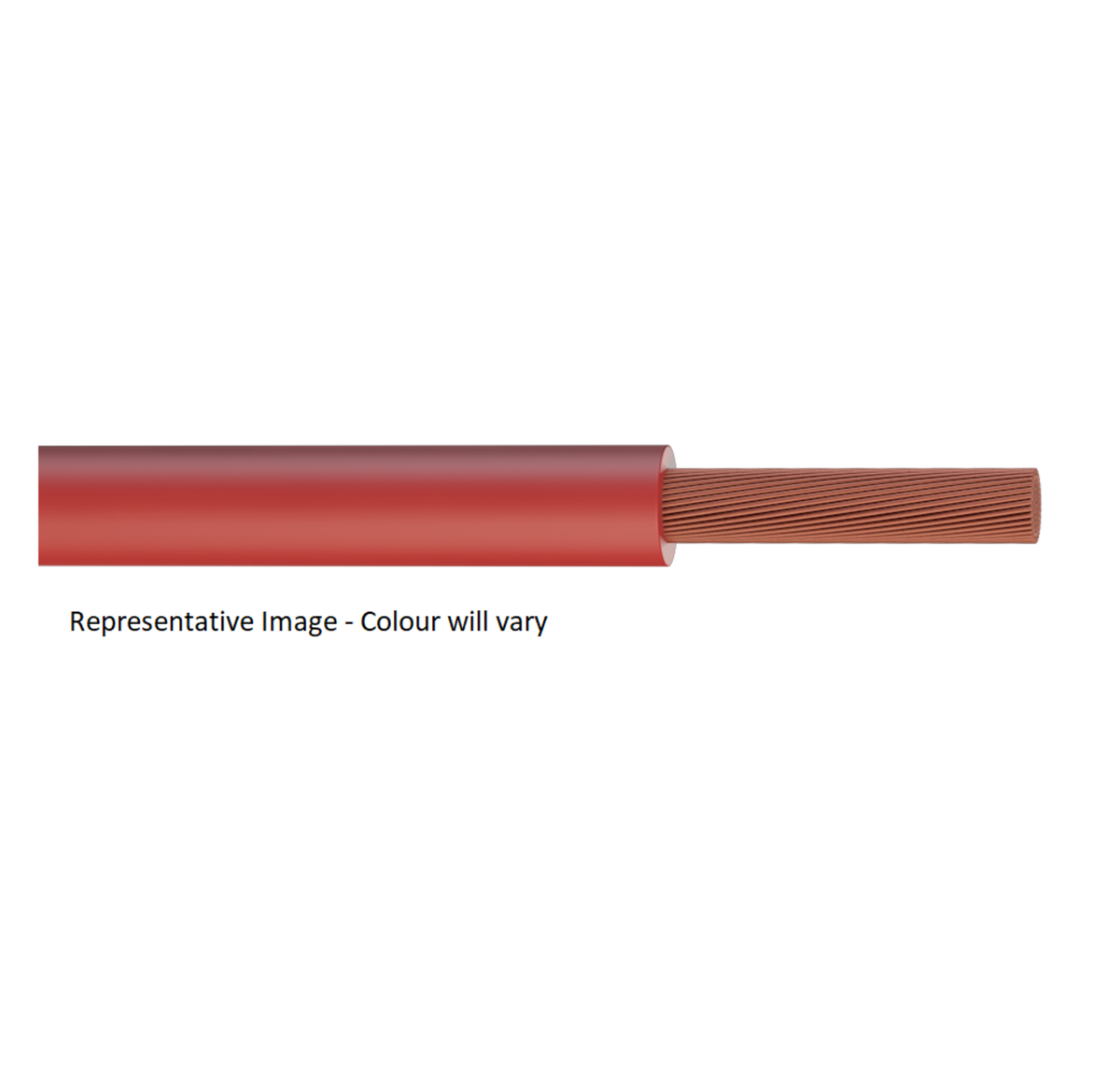 TieDex UK 1 Core Electrical Cable, Red 105 °C, 305 m Polyvinyl Chloride