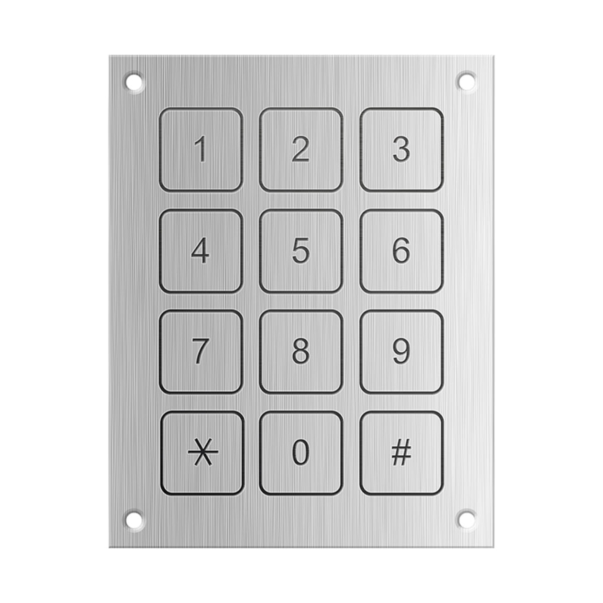 TieDex UK IP68 12 Key Aluminium Piezo Keypad