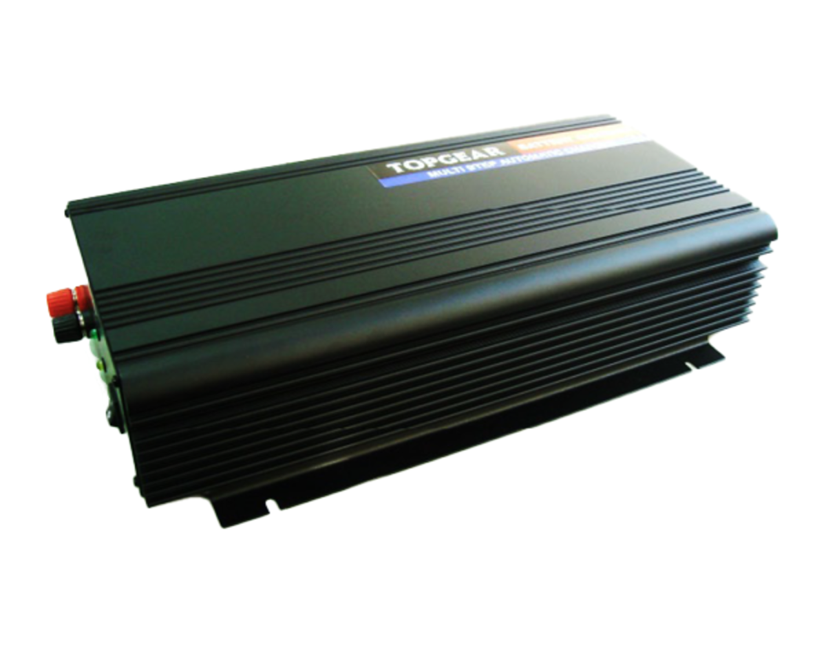 TieDex UK Battery Charger For 27.4V, Lead Acid 30 A with EU, UK plug, 2 Lead Acid