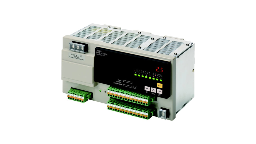 Omron S8AS Switched Mode DIN Rail Power Supply 100V ac 24V dc, 20 A Output 480 W