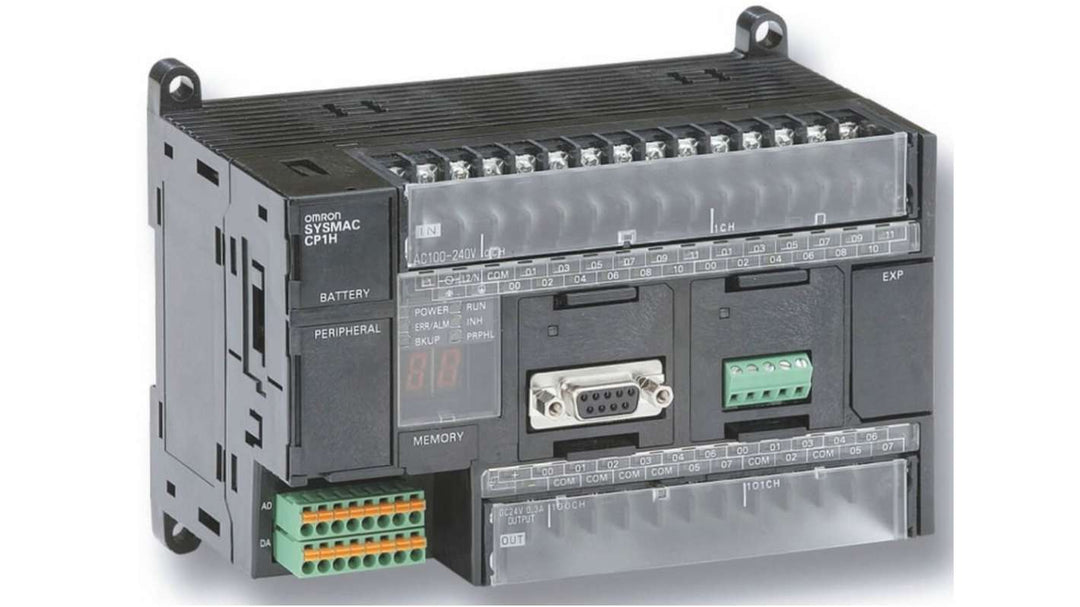 Omron CP1H Series PLC CPU, 24-Input, Pulse Input, 16 Outputs, Relay Output