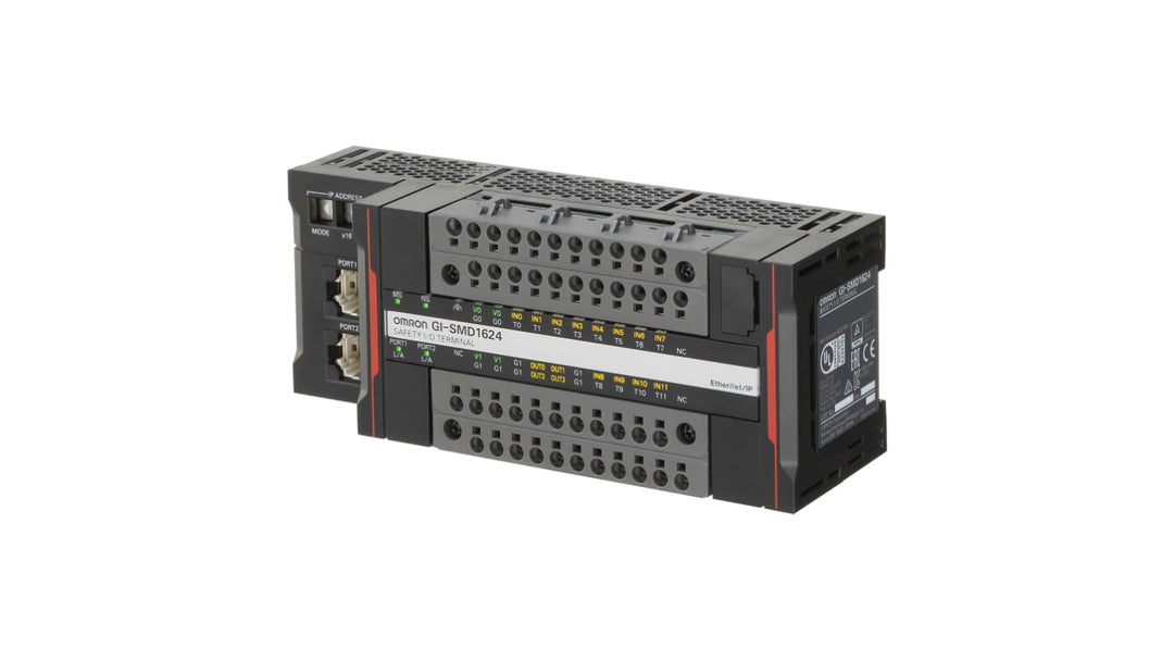 Omron Pluggable I/O Connector Safety Network Controller 2 Port 24-Position, GI-SID1224