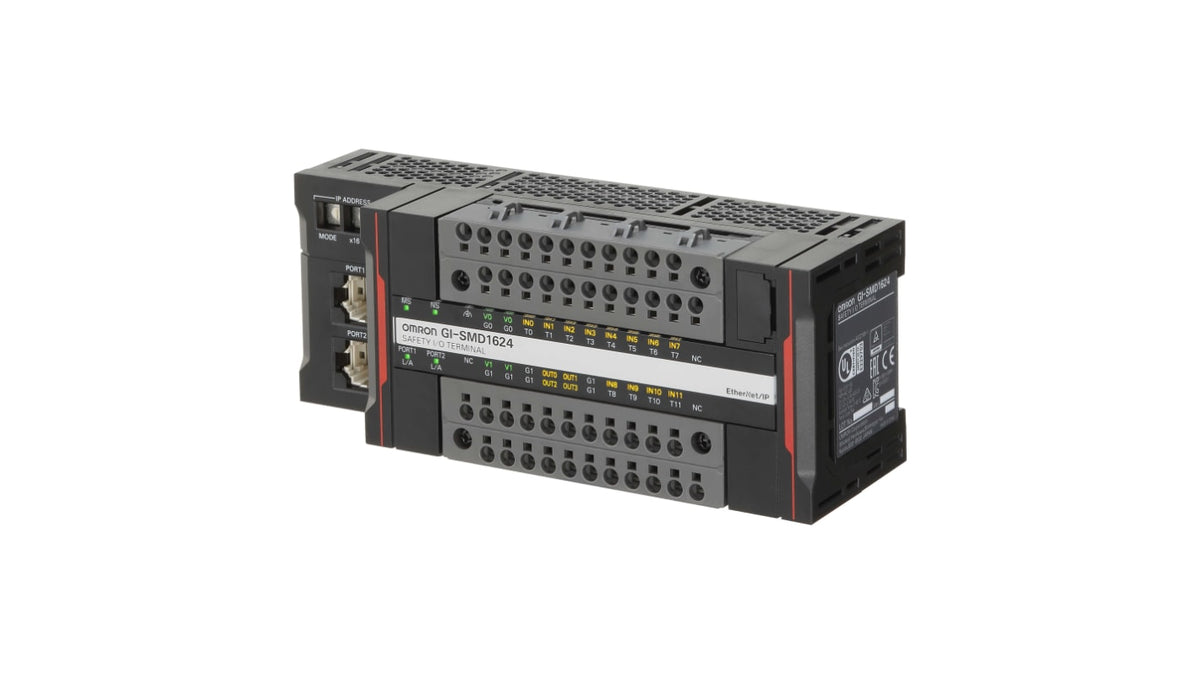 Omron Pluggable I/O Connector Safety Network Controller 2 Port 24-Position, GI-SID1224
