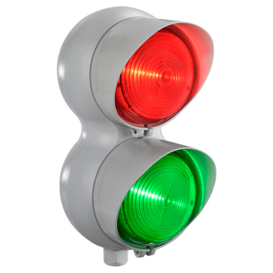 TieDex UK Green, Red Traffic Light LED Beacon, 2 Lights 24V ac/dc Surface