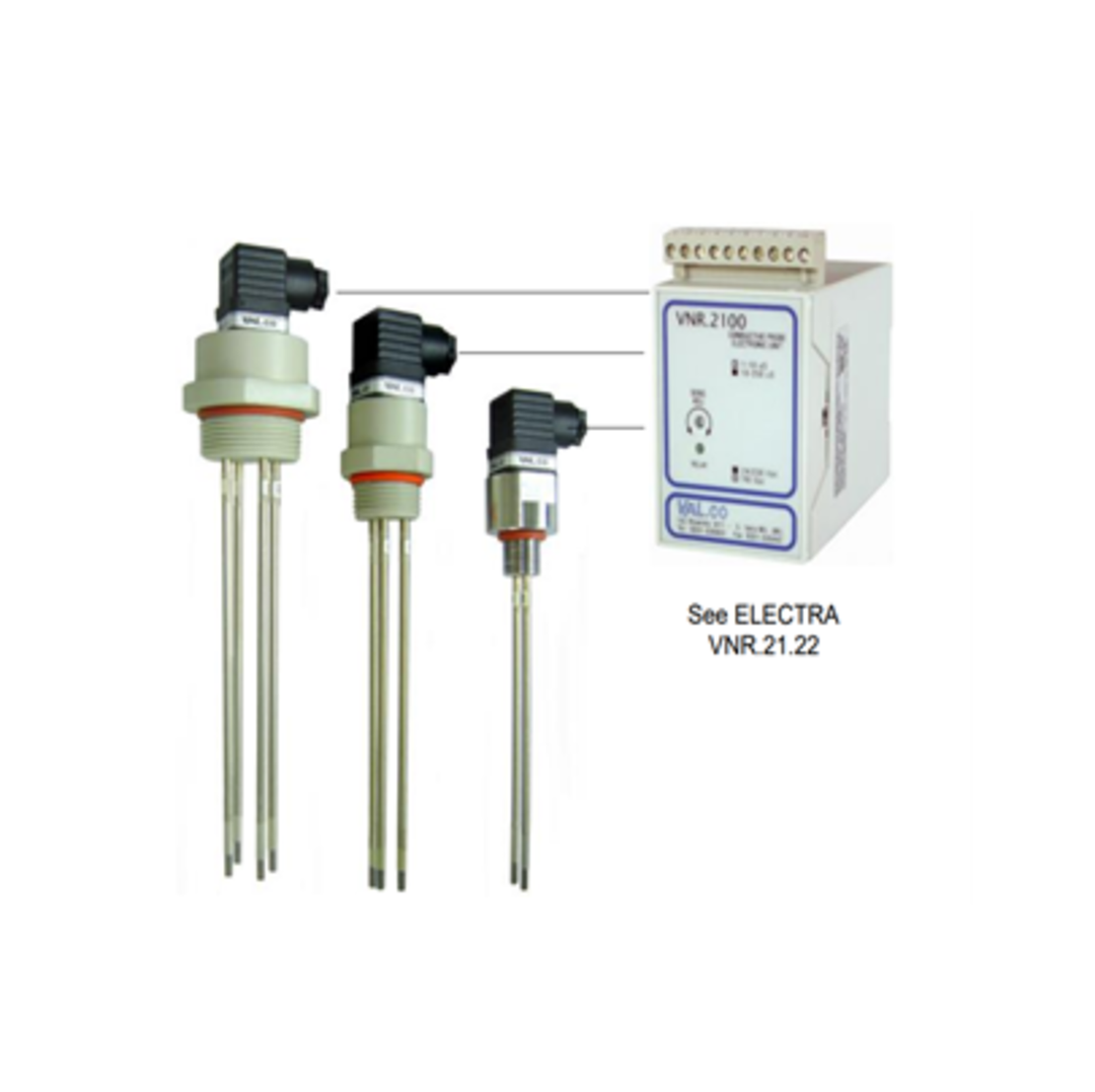 TieDex UK Conductive Level Probe, Vertical, Housing Polypropylene