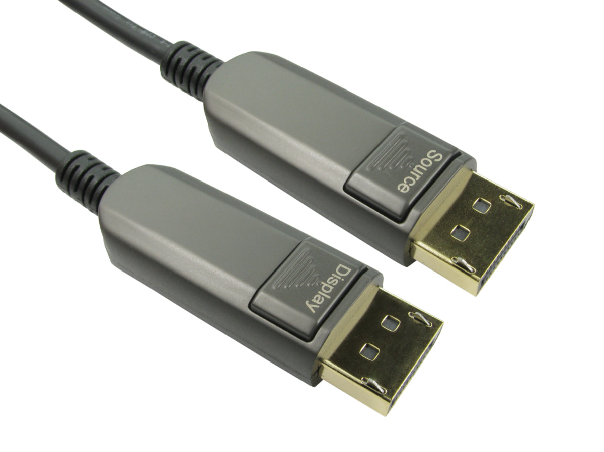 TieDex UK Male DisplayPort to Male DisplayPort, Polyvinyl Chloride DisplayPort Cable, 20 m