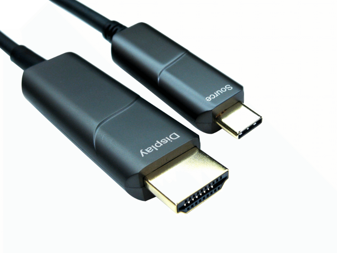 TieDex UK USB Cable, Male USB Type C to Male, USB 3.1 HDMI, Black, 10 m