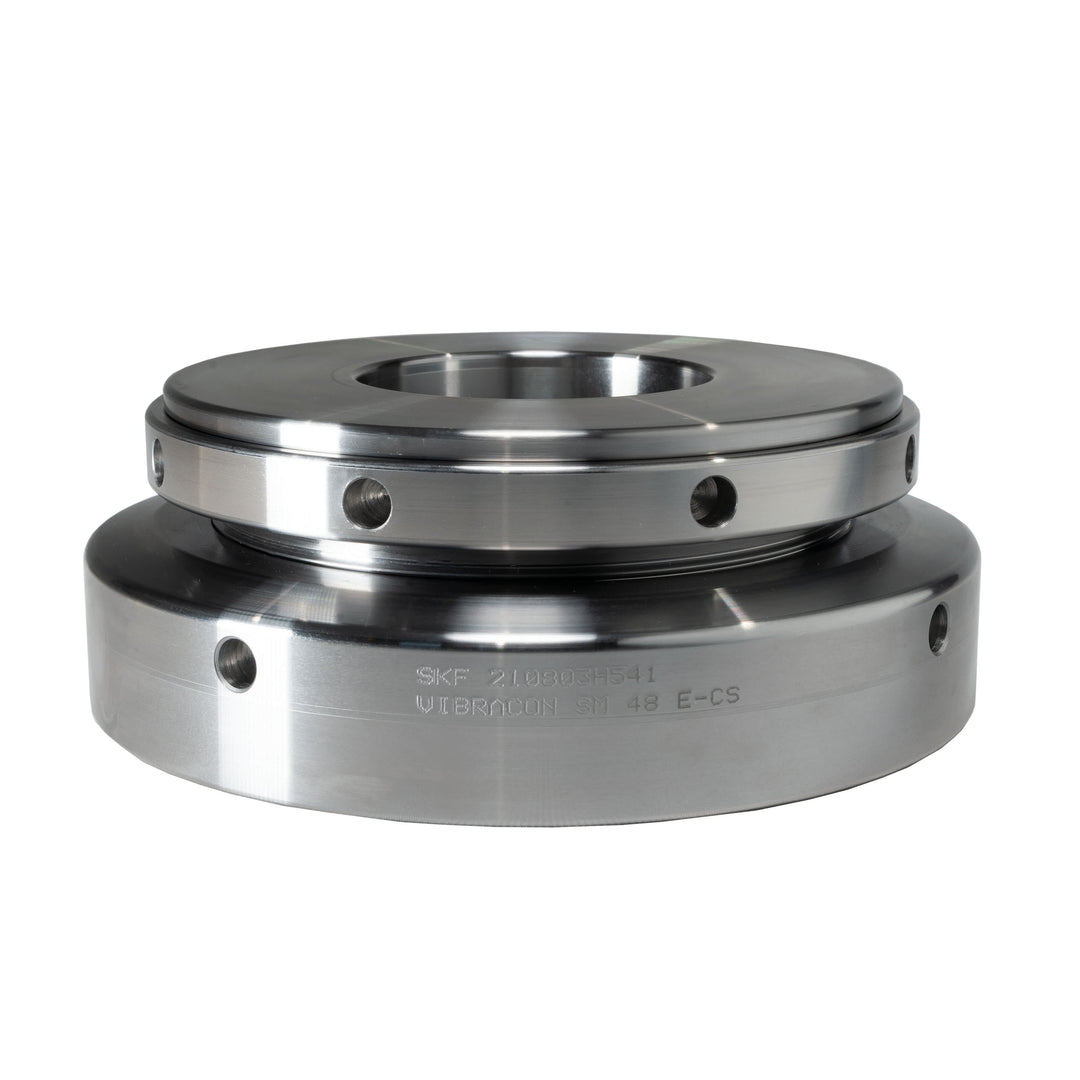 SKF Circular M48 x 56 Anti-Vibration Mount, Adjustable Chocks with 1150 kN Compression, 60mm Bore, 210 mm OD, 89 mm H_SM 48 E-CS