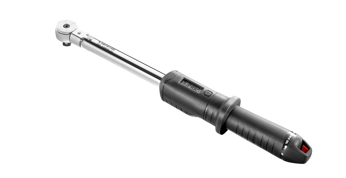 Facom S.307A100PF Click Torque Wrench, 20 To 100 Nm, 1/2 in Drive, Square Drive, 450mm Overall