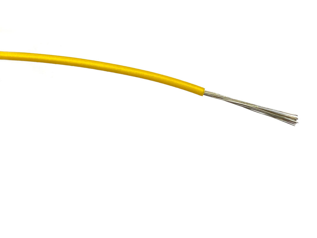 TieDex UK Yellow Hook Up Wire, 16 x 0.2 mm, 200 μm core strands, 500 m, Polyvinyl Chloride