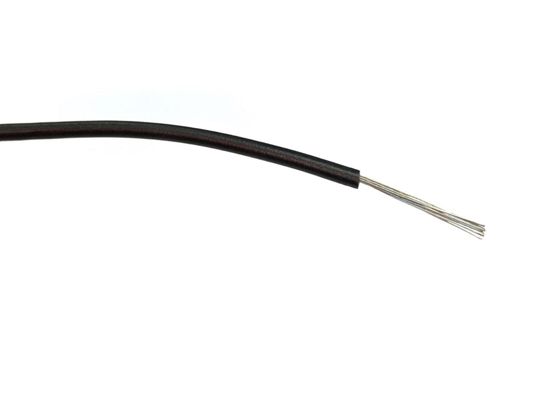TieDex UK Black Hook Up Wire, 24 x 0.2 mm, 200 μm core strands, 500 m, Polyvinyl Chloride