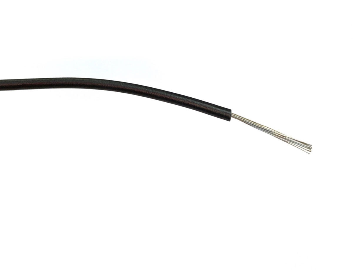 TieDex UK Black Hook Up Wire, 24 x 0.2 mm, 200 μm core strands, 500 m, Polyvinyl Chloride