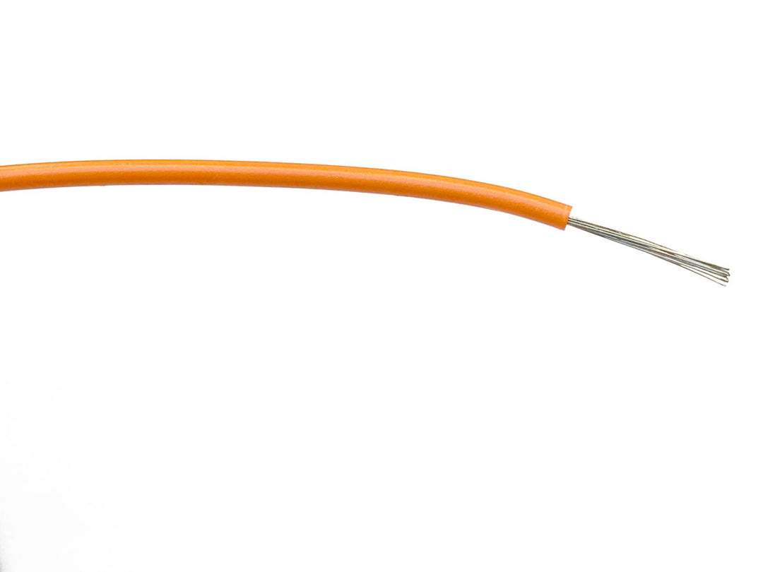 TieDex UK Orange Hook Up Wire, 24 x 0.2 mm, 200 μm core strands, 500 m, Polyvinyl Chloride
