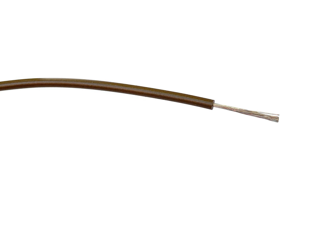 TieDex UK Brown Hook Up Wire, 32 x 0.2 mm, 200 μm core strands, 500 m, Polyvinyl Chloride