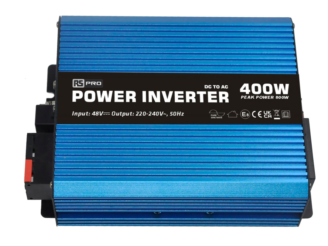 TieDex UK Chassis 400W Fixed Installation DC-AC Power Inverter, 48V dc Input, 230V ac Output