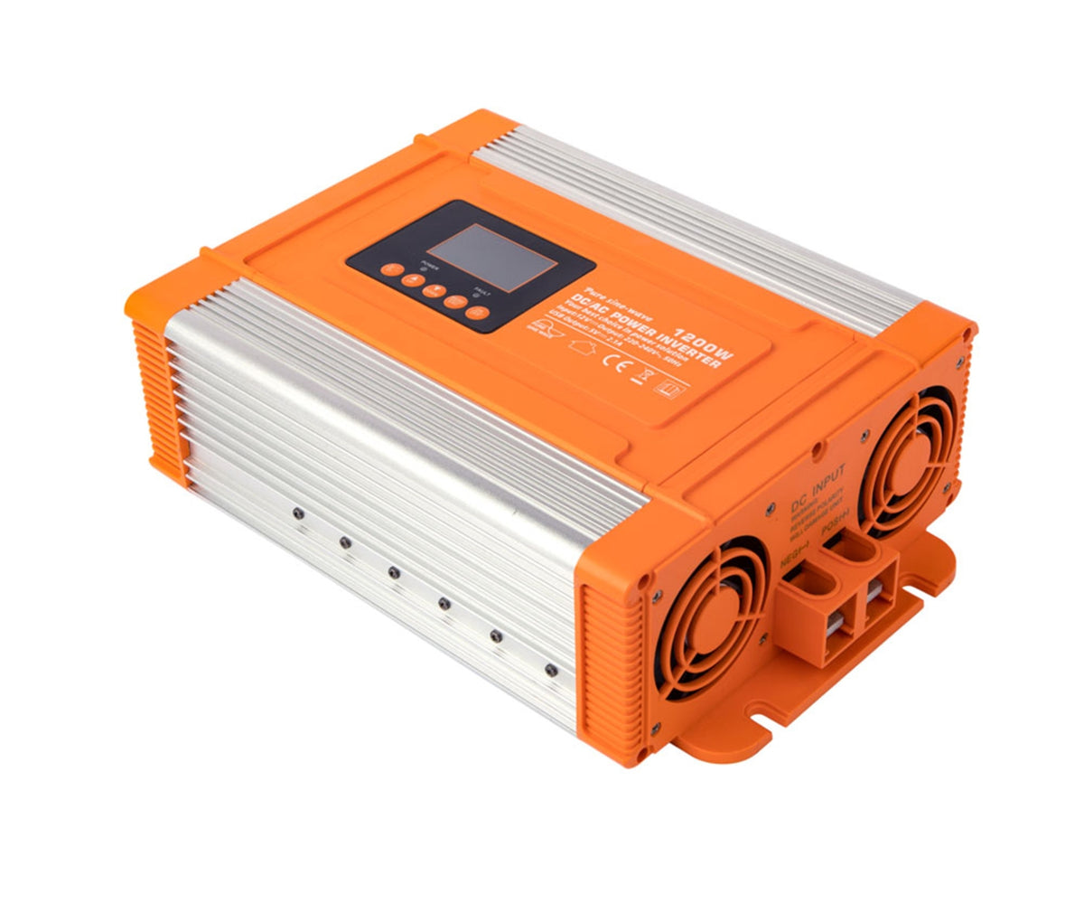 TieDex UK Chassis 1200W Fixed Installation DC-AC Power Inverter, 24V dc Input, 230V ac Output
