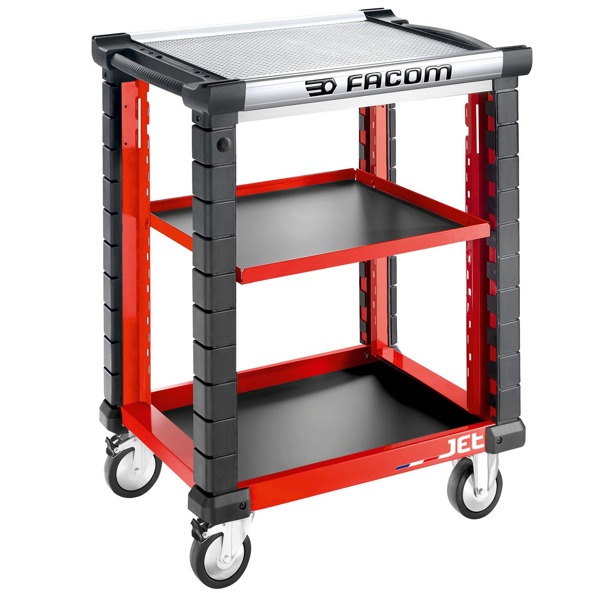 Facom 2 Drawer Wheeled Tool Trolley, Aluminium