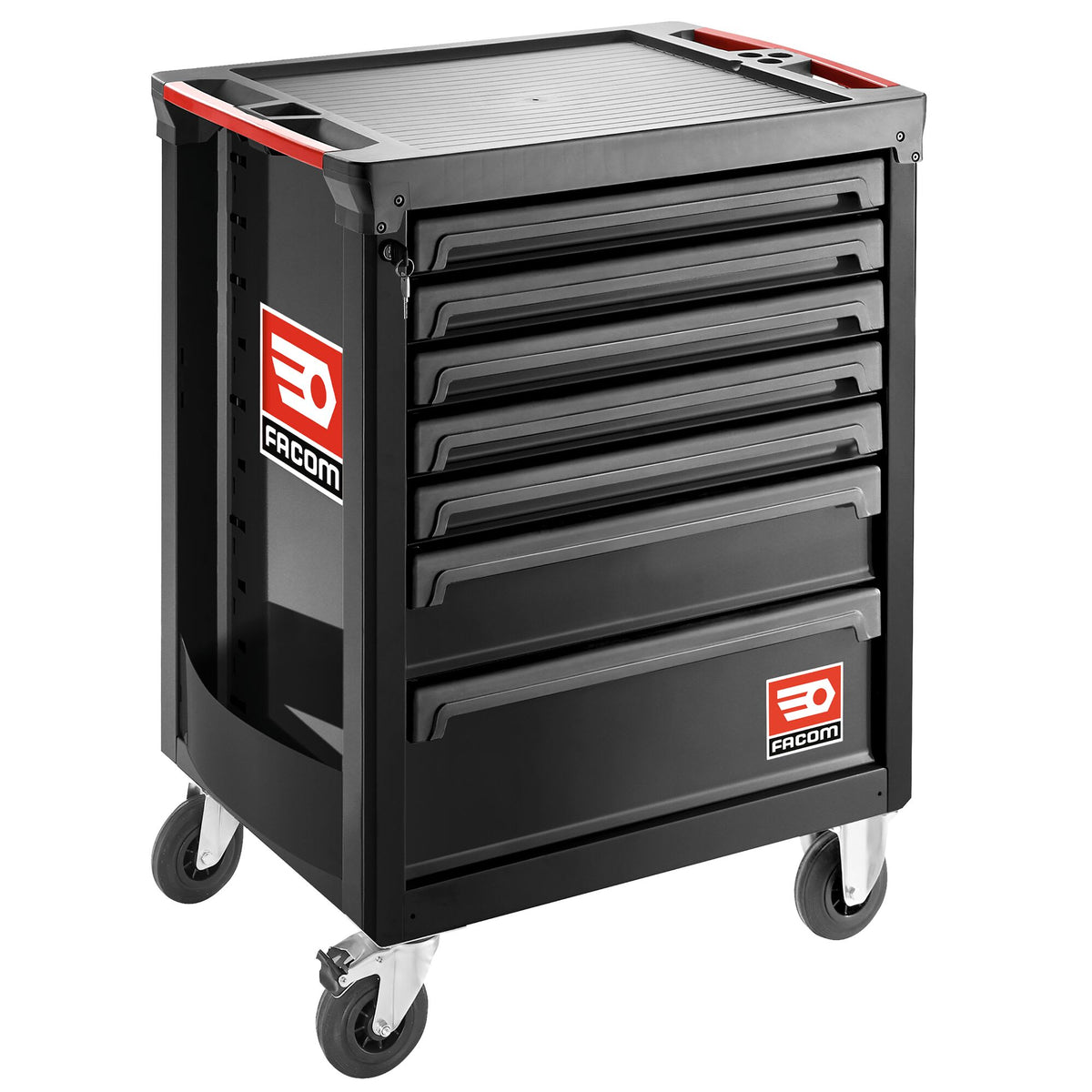 Facom 7 Drawer Wheeled Roller Cabinet, Fibre, Polypropylene
