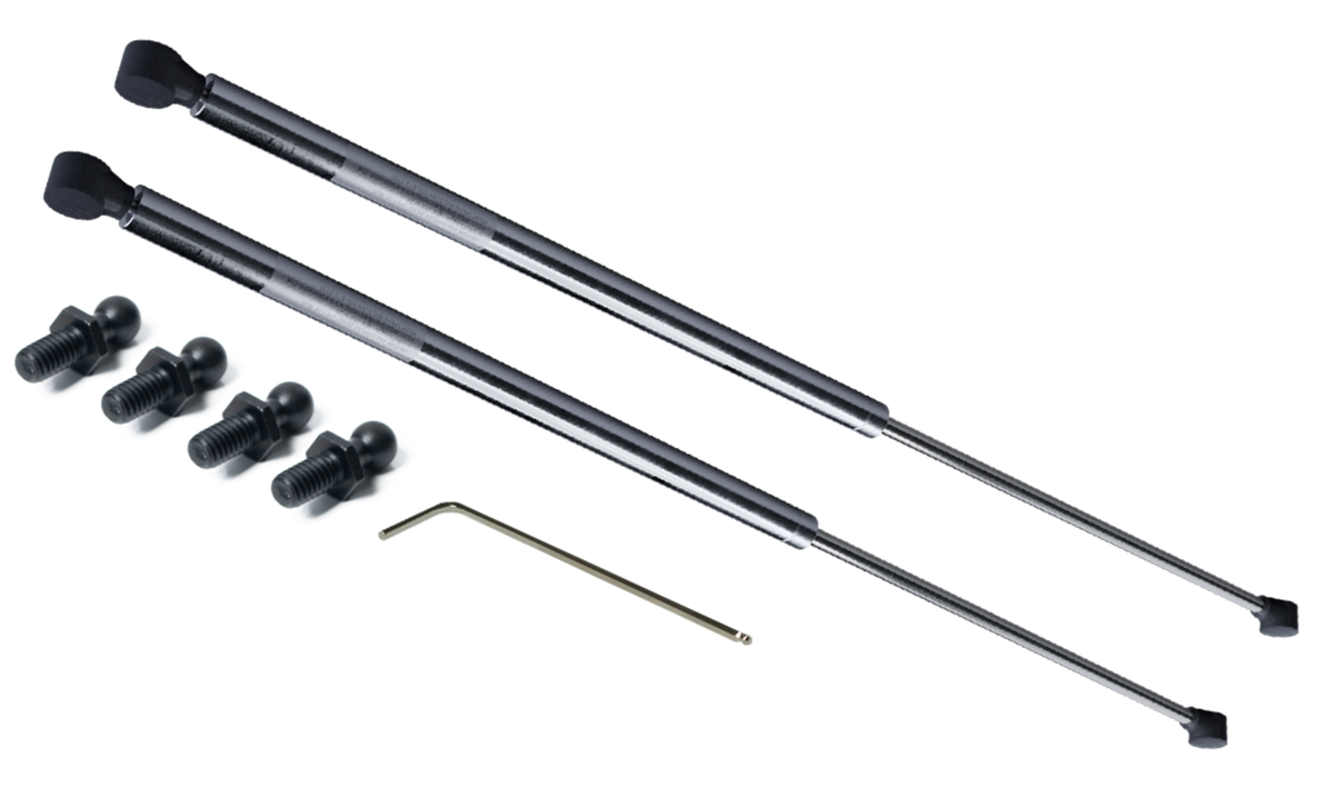 TieDex UK Stainless Steel Gas Strut, with Ball & Socket Joint, 950 mm Extended Length, 400 mm Stroke Length