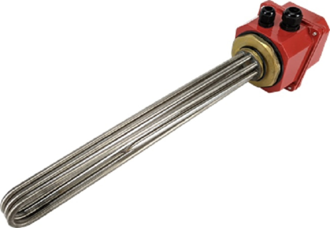 TieDex UK Heating Element, 400mm, Immersion Heater, 6 kW, 230V ac, 415 V ac
