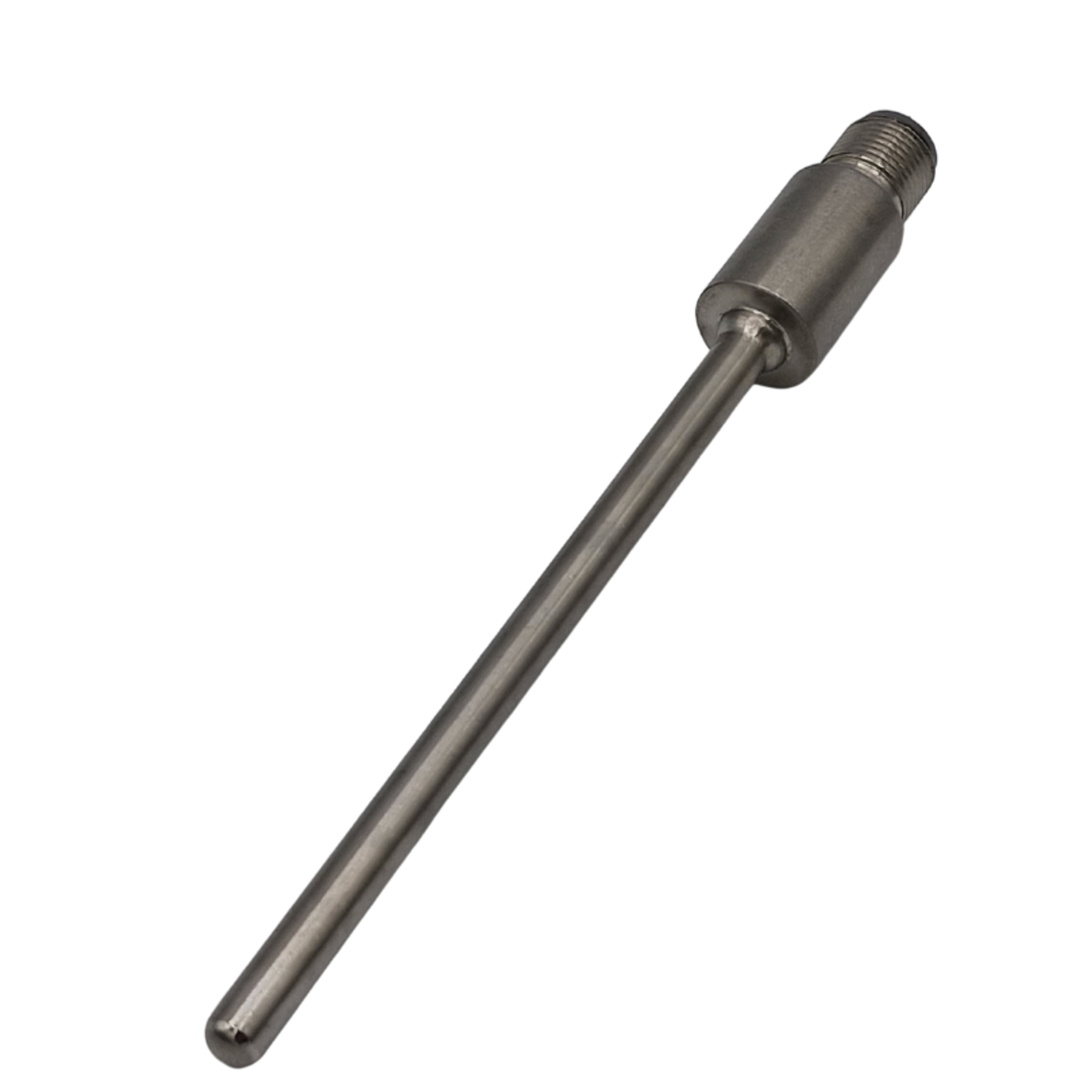 TieDex UK PT100 RTD Sensor 6 mm Dia, 200 mm Long, 4 Wire, Class A 250 °C max