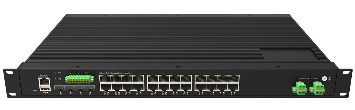 TieDex UK Managed 24 Port Ethernet Switch